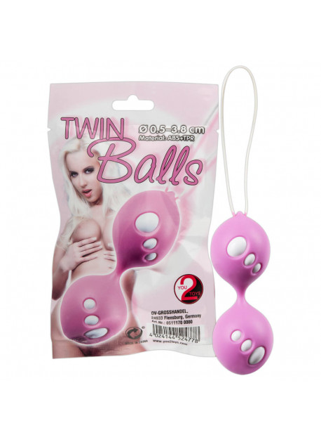 Twin Balls - duo gejša guličiek (pink)