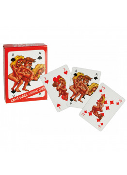 Kama Sutra erotické karty so vzrušujúcimi sex pozíciami!  - 54 kariet v komickom štýle  - detailné obrázky variácií sex pozícií 